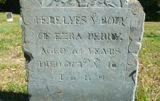 Ezra Perry gravestone