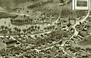 1884 Bird's Eye View by Poole
