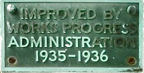 WPA plaque Sand Hill School