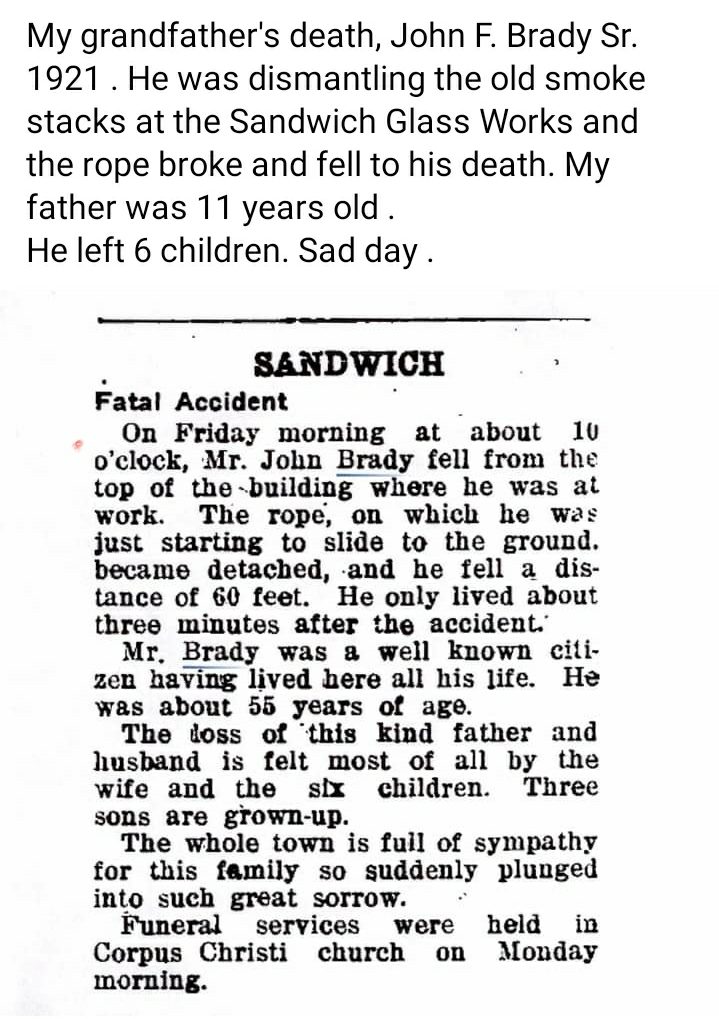 John F. Brady Senior 1921