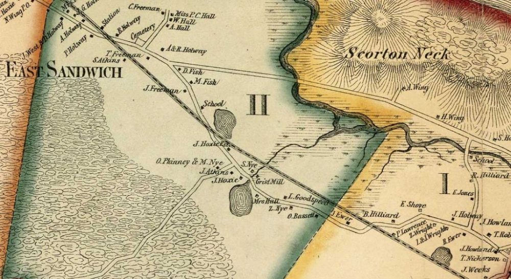 1857 map of Cedarvill area